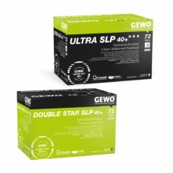 GEWO Ball-Set Je 1x Ultra SLP 40+*** + Double Star 40+ 72er Weiß