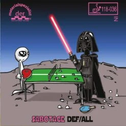 Der Materialspezialist Belag Sabotage DEF Incl. DK4 Folie Schwarz 1,5 Mm