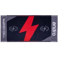 Andro Handtuch Energy Cell S Schwarz/rot