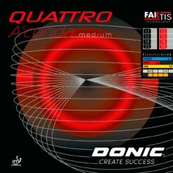 Donic Belag Quattro Aconda MEDIUM Schwarz 1,5 Mm