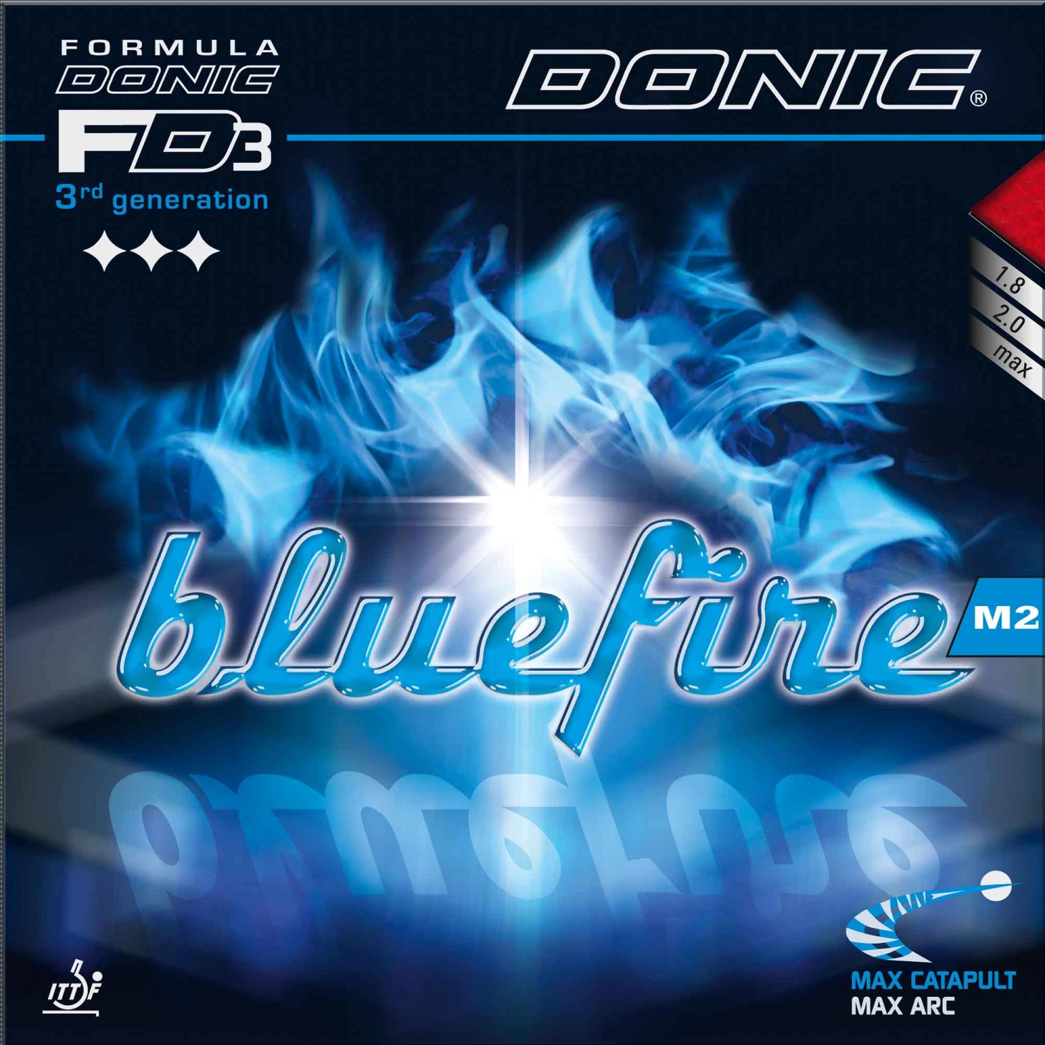 Donic Belag Bluefire M2 Blau 2,3 Mm