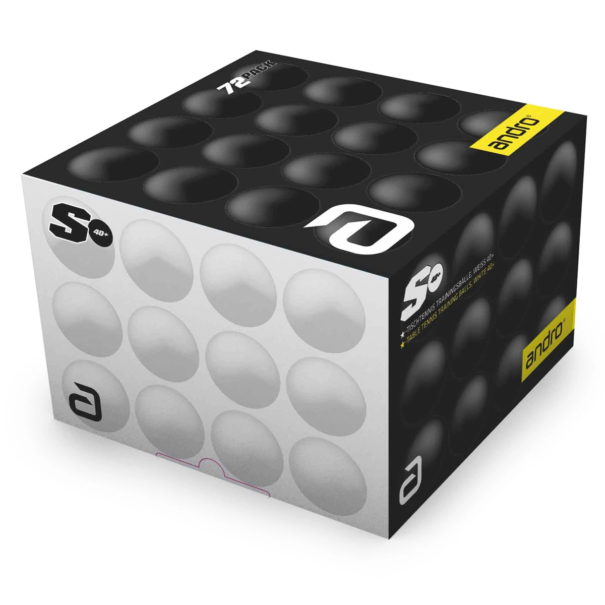 Andro Trainingsball PolyS* 72er Weiß