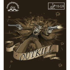 Der Materialspezialist Belag Outkill Schwarz 1,5 Mm